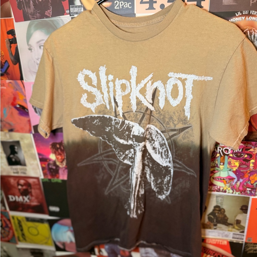 Slipknot Graphic Tee - Brown and Black